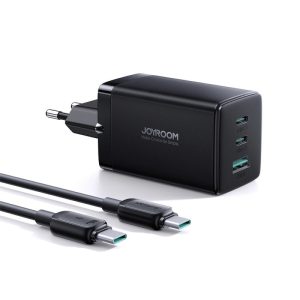 JOYROOM 65W 2 x Type C + 1 USB Home Charger with 1.2m Type-C Cable (HL-TCG01)