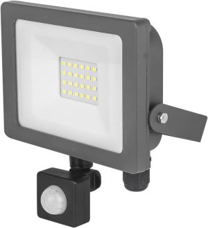 Status Pesaro 20W LED Floodlight with PIR Black