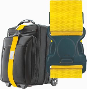 STATUS YELLOW LUGGAGE STRAP 1PK BOX