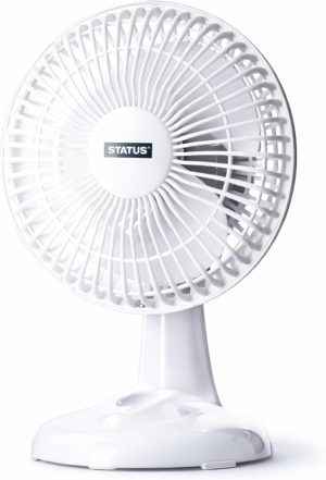 Status 6" Desk Fan White