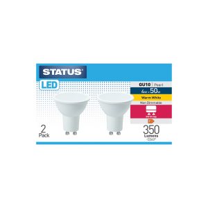 Status 50W LED GU10 W/White Pk 2