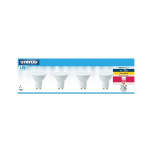 Status 35W LED GU10 W/White Pk 4