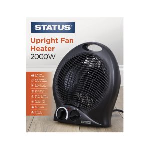 Status Upright Fan Heater 2000W Black - SHEAT01B