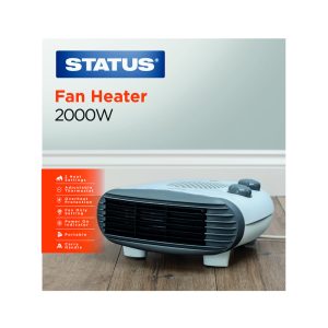 Status Flat Fan Heater 2000W White (SHEAT04)