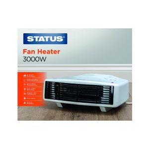 Status Flat Fan Heater 3000W White (SHEAT05)
